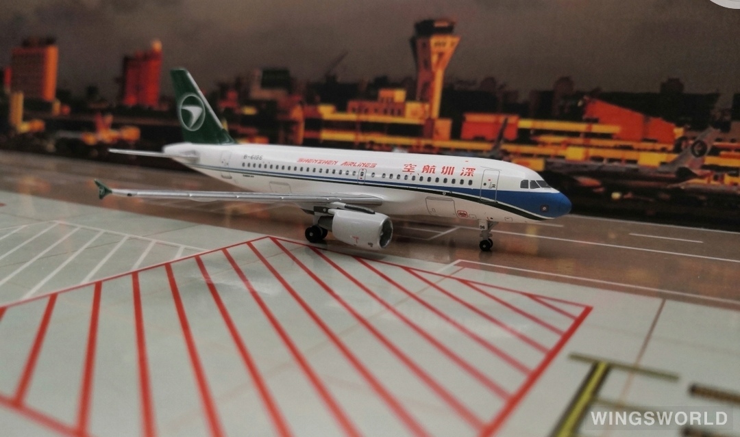 Pandamodel 1:400 PM4B6196 Shenzhen Airlines 深圳航空 Airbus A319 B-6196
