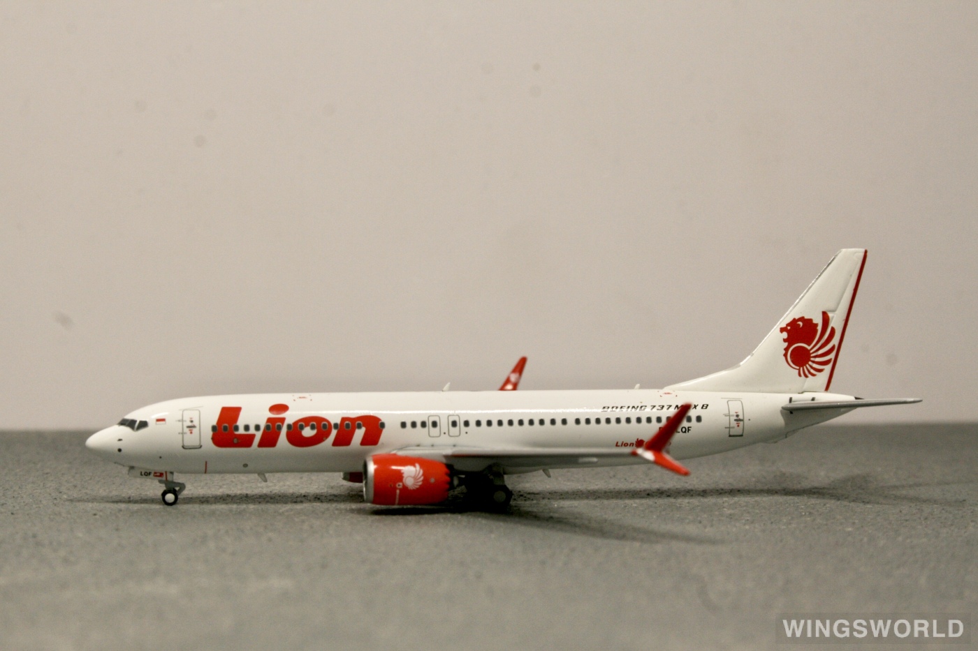 Pandamodel 1:400 PM-PKLQF Lion Air 狮子航空 Boeing 737 MAX 8 PK-LQF