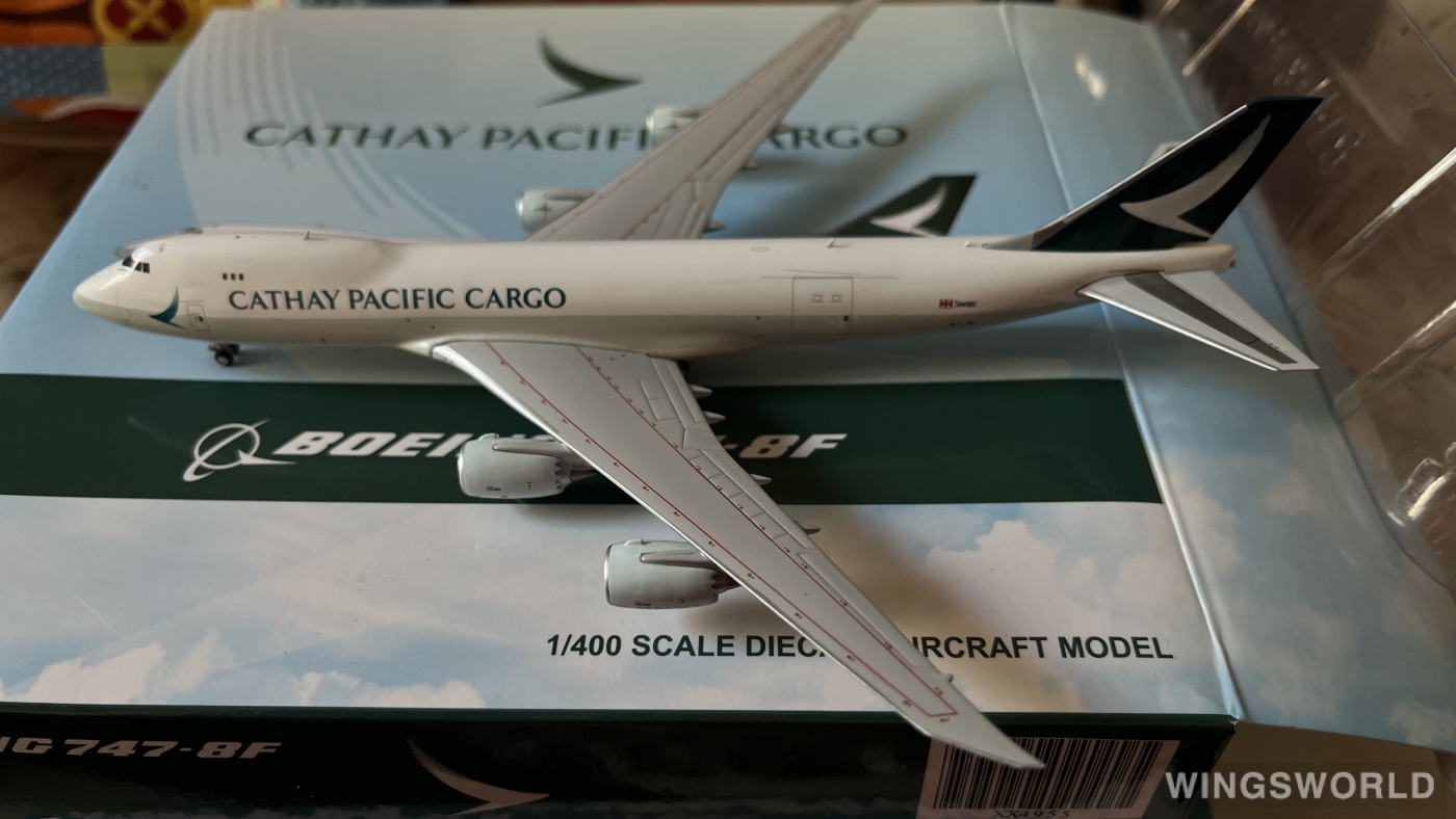 JC Wings 1:400 XX4955 Cathay Pacific 国泰航空 Boeing 747-8F B-LJN