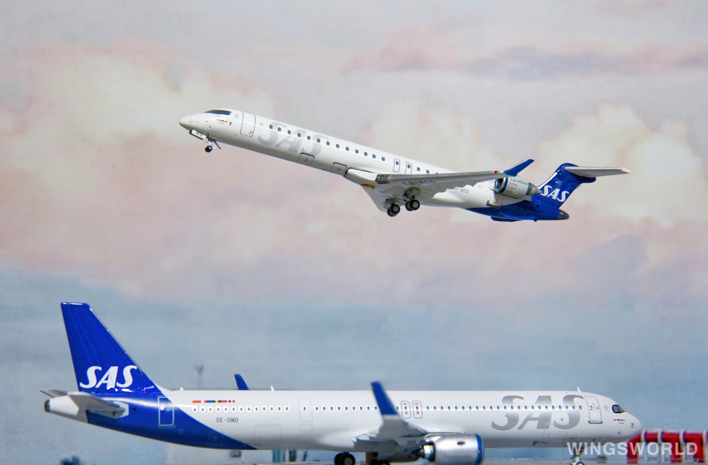 Pandamodel 1:400 202033 SAS 北欧航空 Airbus A321neo SE-DMO