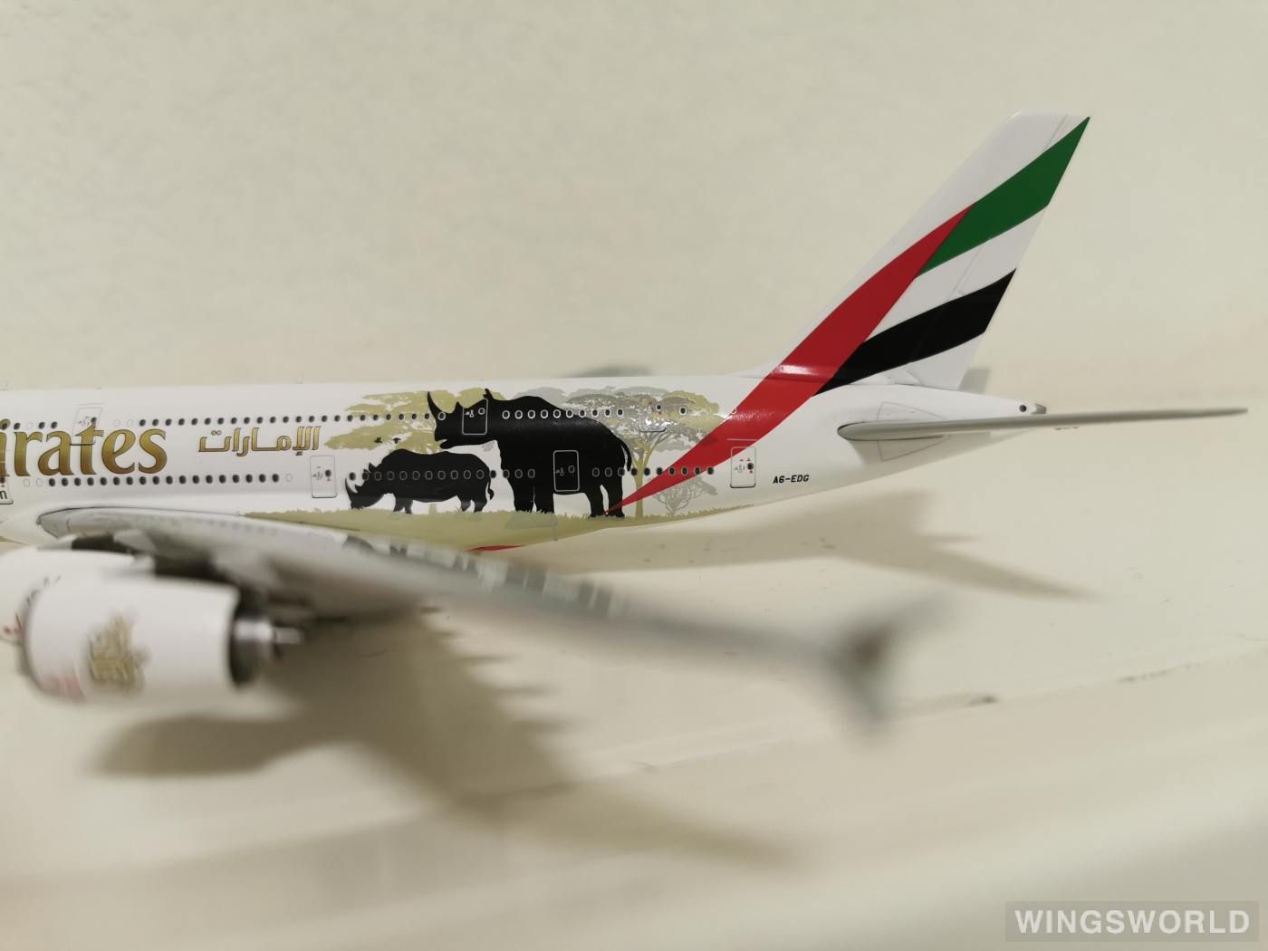 Geminijets 1:400 GJUAE1551 Emirates 阿联酋航空 Airbus A380-800 A6-EDG