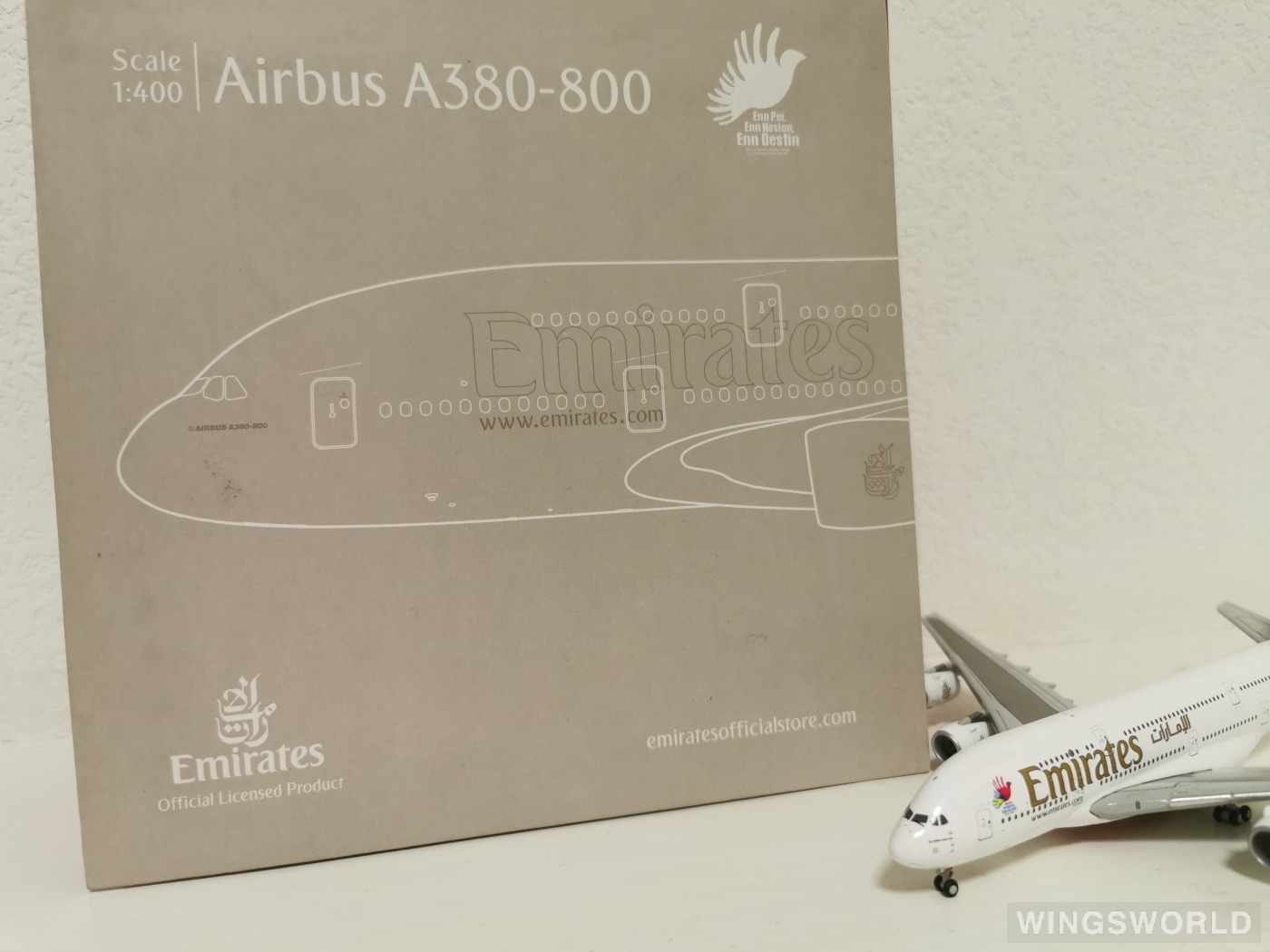 Geminijets 1:400 GJUAE1291 Emirates 阿联酋航空 Airbus A380-800 A6-EEE