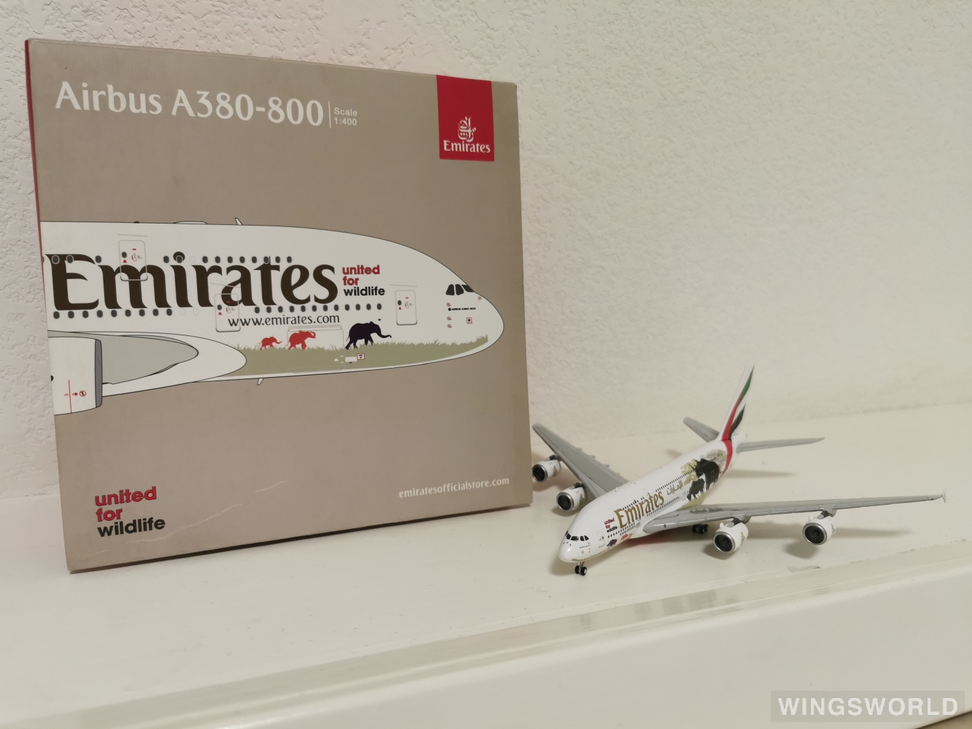 Geminijets 1:400 GJUAE1551 Emirates 阿联酋航空 Airbus A380-800 A6-EDG