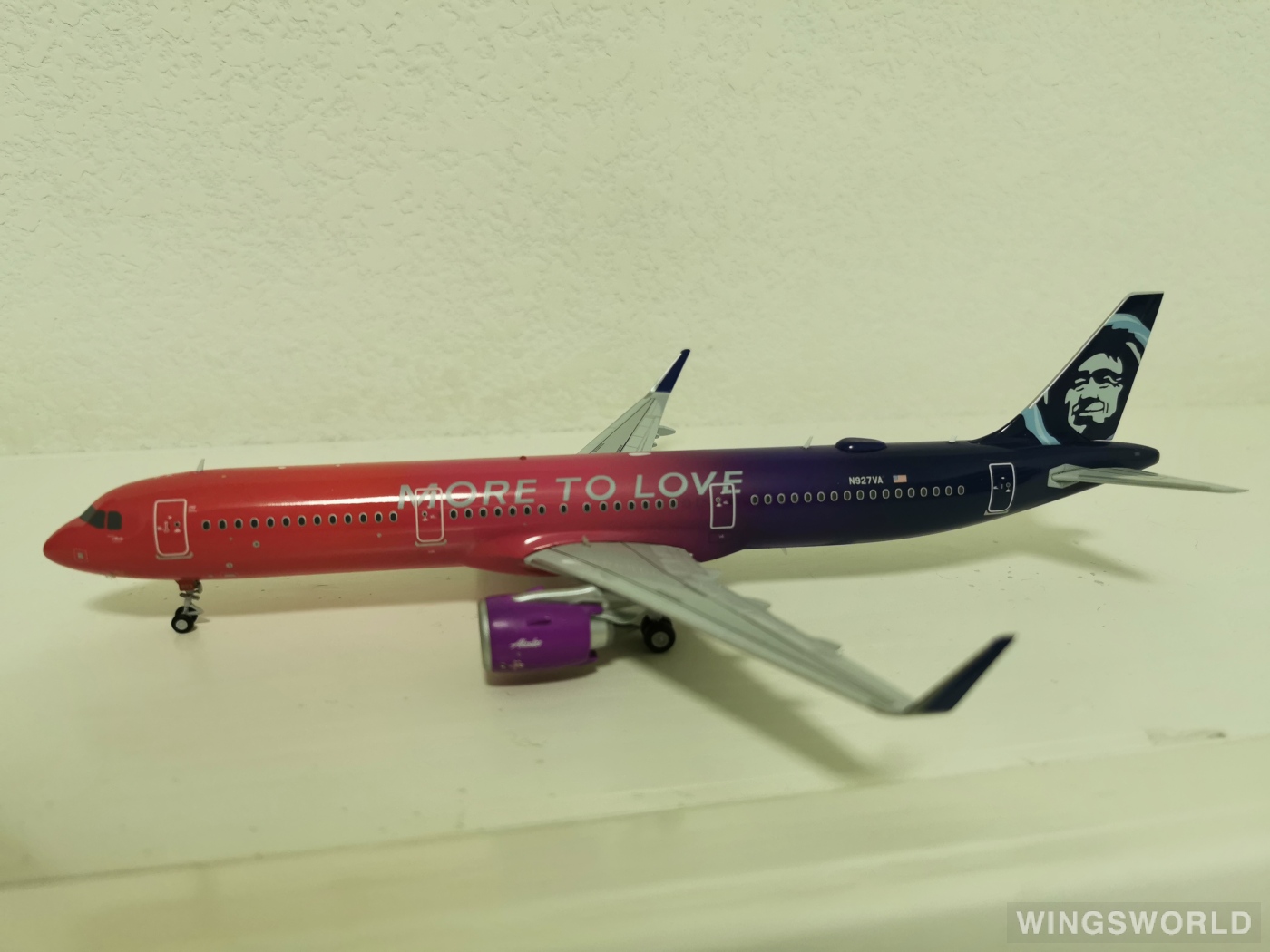 Geminijets 1:200 G2ASA739 Alaska Airlines 阿拉斯加航空 Airbus A321neo N927VA