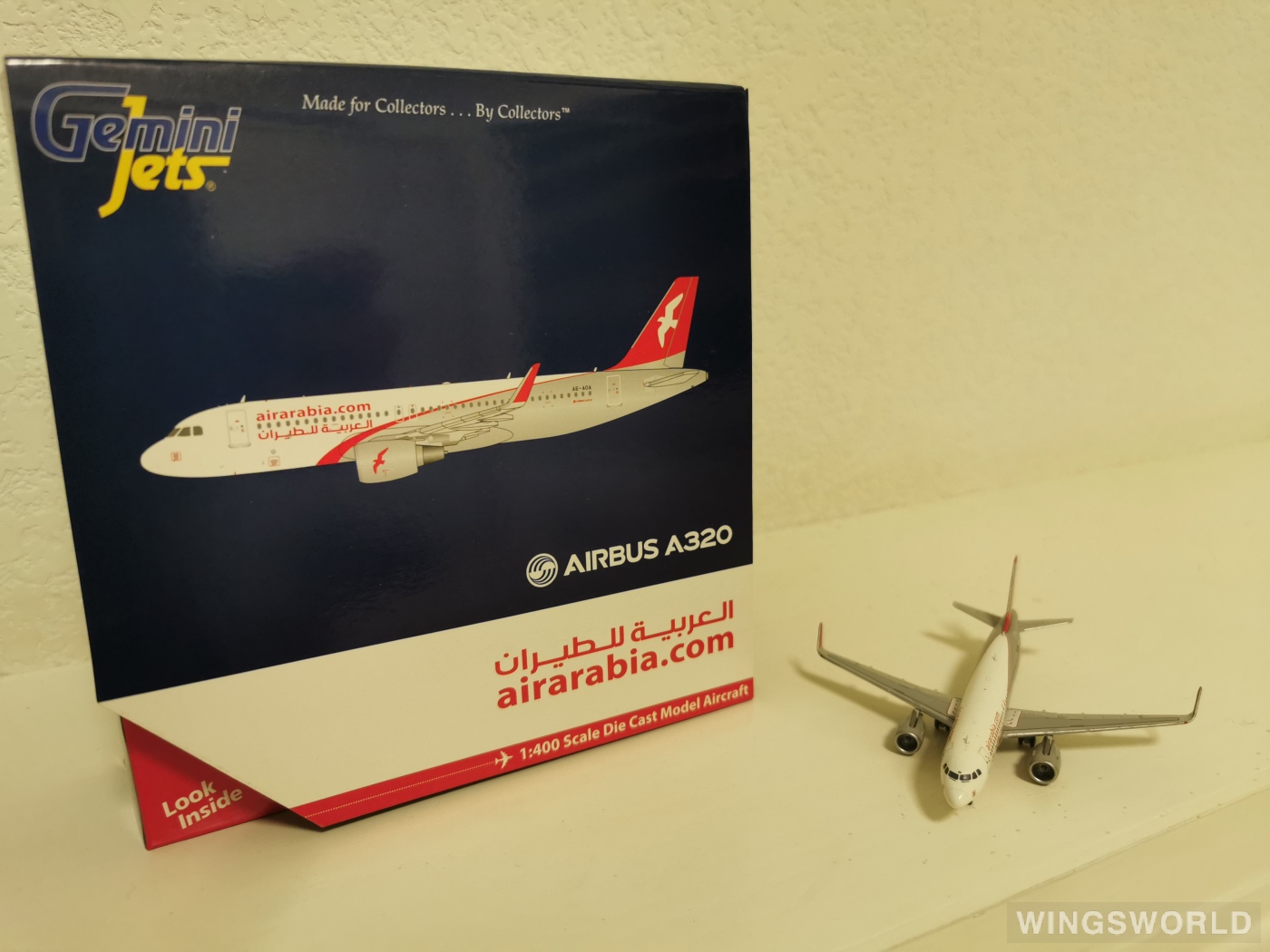 Geminijets 1:400 GJABY1436 Air Arabia 阿拉伯航空 Airbus A320 A6-AOA