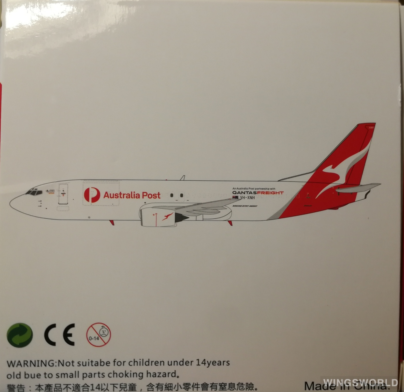Pandamodel 1:400 PMVHXNH Qantas 澳洲航空 Boeing 737-400 VH-XNH