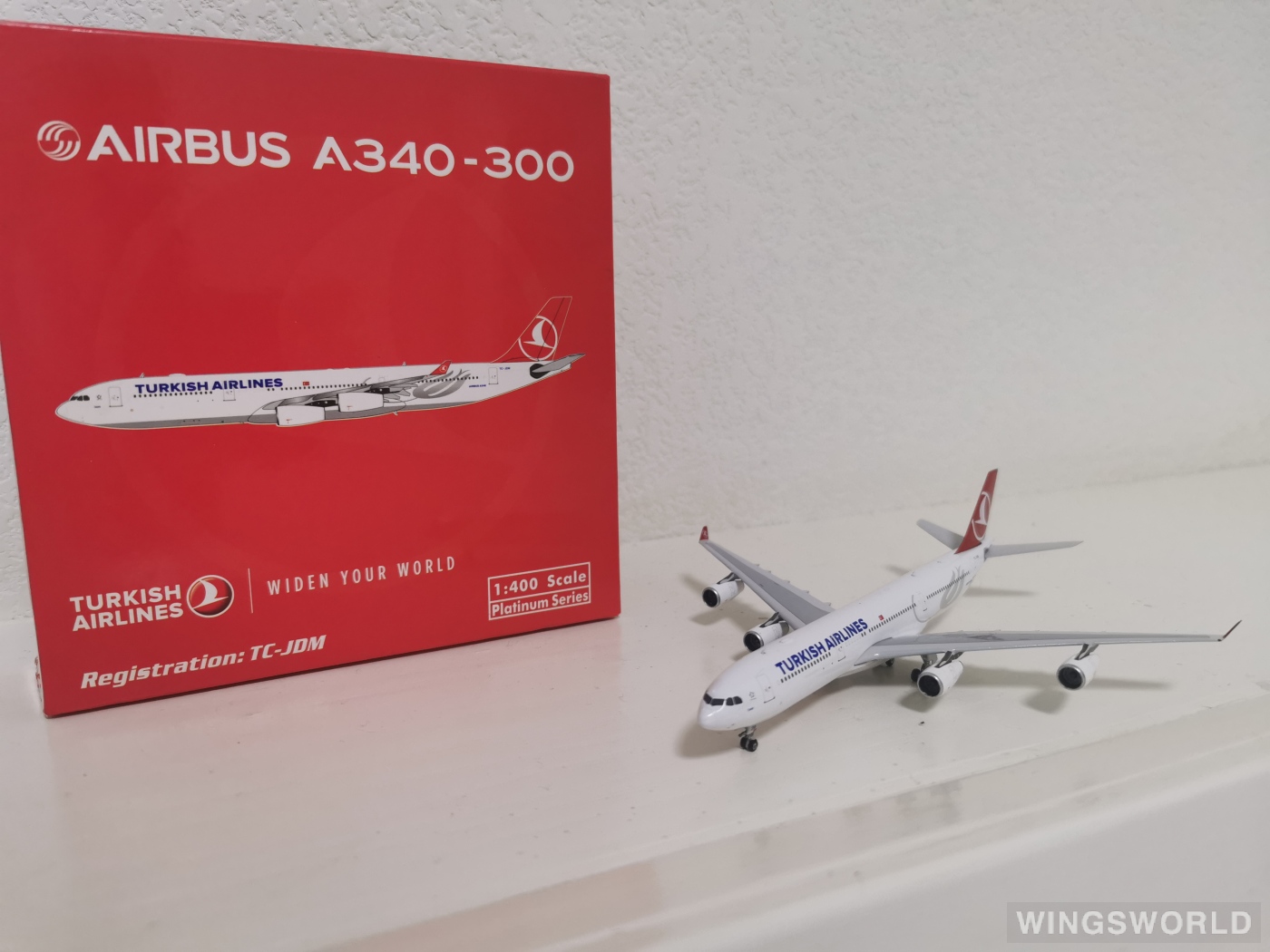 Phoenix 1:400 PH10977 Turkish Airlines 土耳其航空 Airbus A340-300 TC-JDM