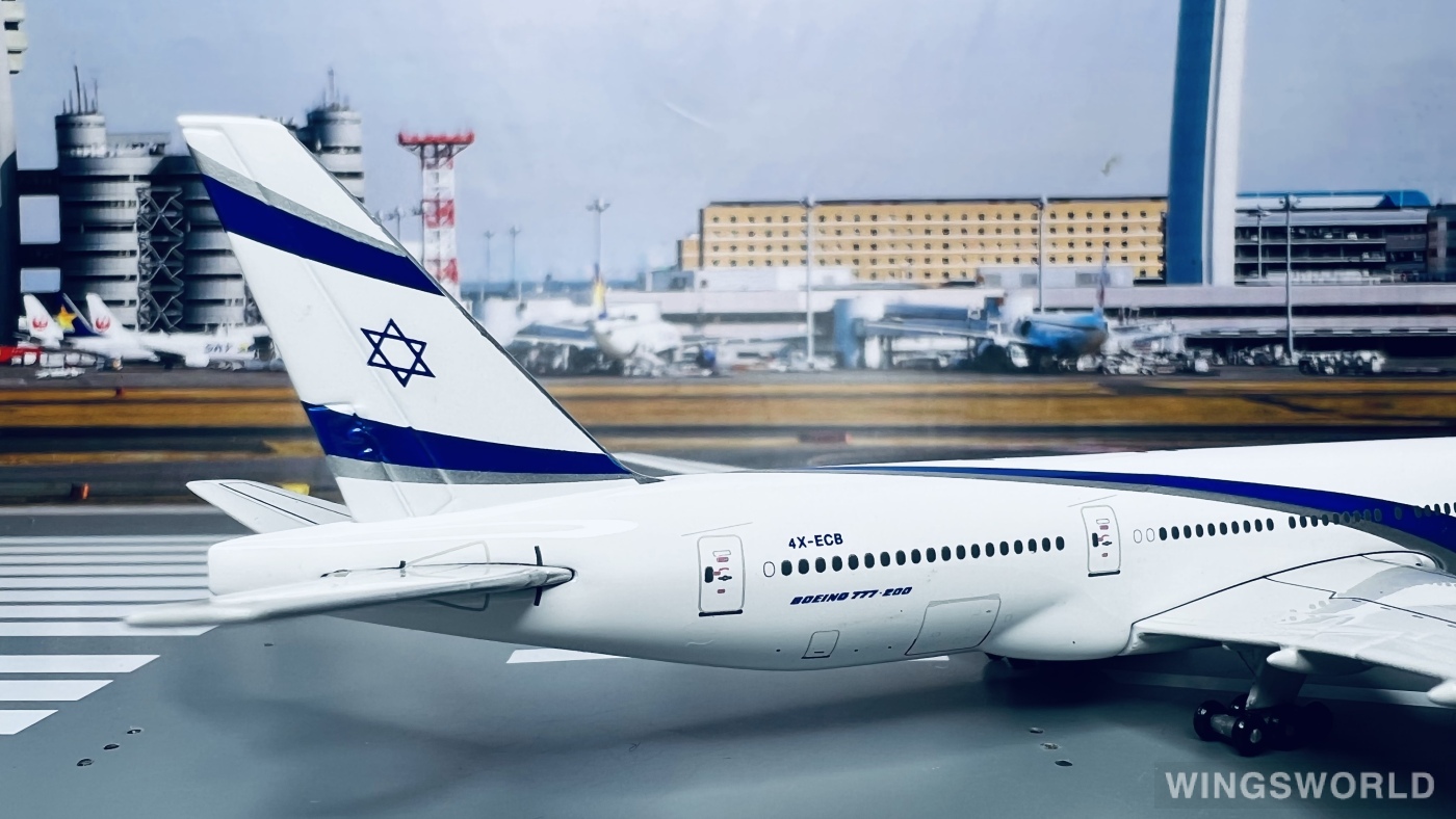 Geminijets 1:400 GJELY583 El Al 以色列航空 Boeing 777-200 4X-ECB