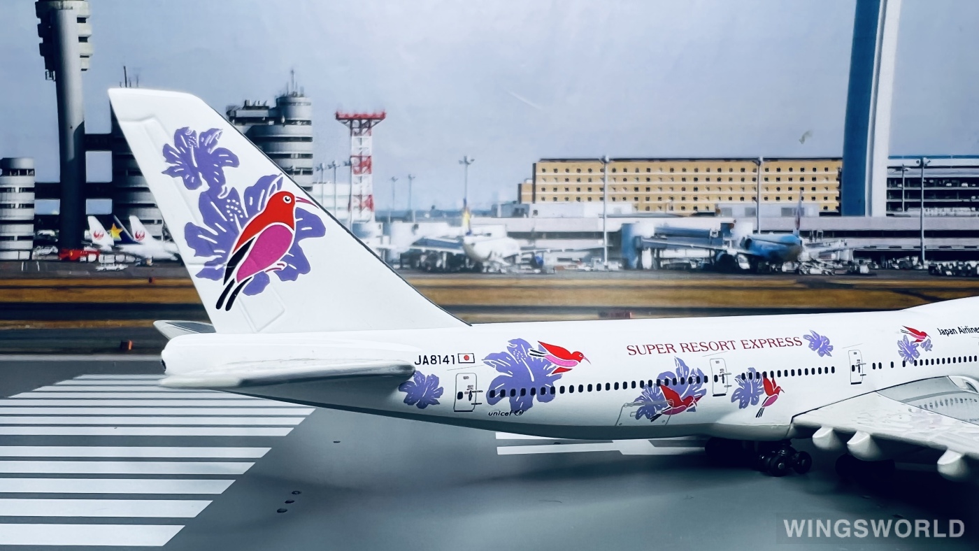 Phoenix 1:400 PHJA8141 Japan Airlines 日本航空 Boeing 747-200 JA8141