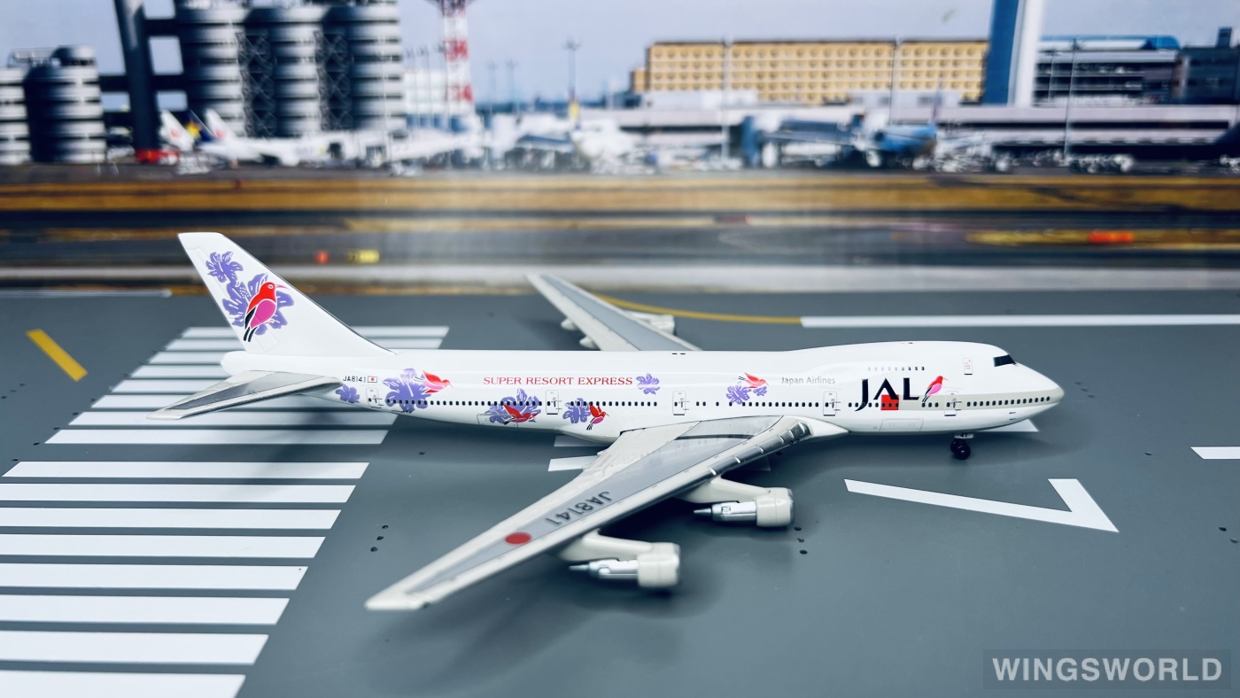 Phoenix 1:400 PHJA8141 Japan Airlines 日本航空 Boeing 747-200 JA8141