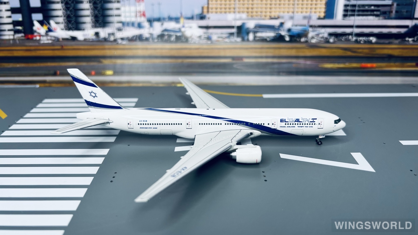 Geminijets 1:400 GJELY583 El Al 以色列航空 Boeing 777-200 4X-ECB