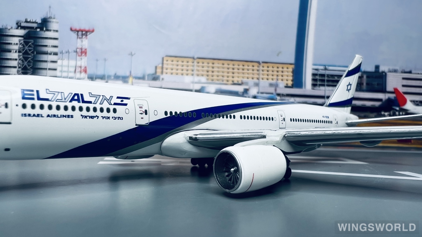 Geminijets 1:400 GJELY583 El Al 以色列航空 Boeing 777-200 4X-ECB
