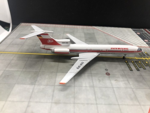 Interflug 东德航空 Tupolev Tu-154 DDR-SFB  AC18055 AeroClassics 1:400