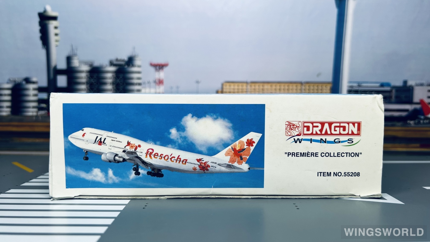 Dragon Models 1:400 55208 Japan Airlines 日本航空 Boeing 747-300 JA8186