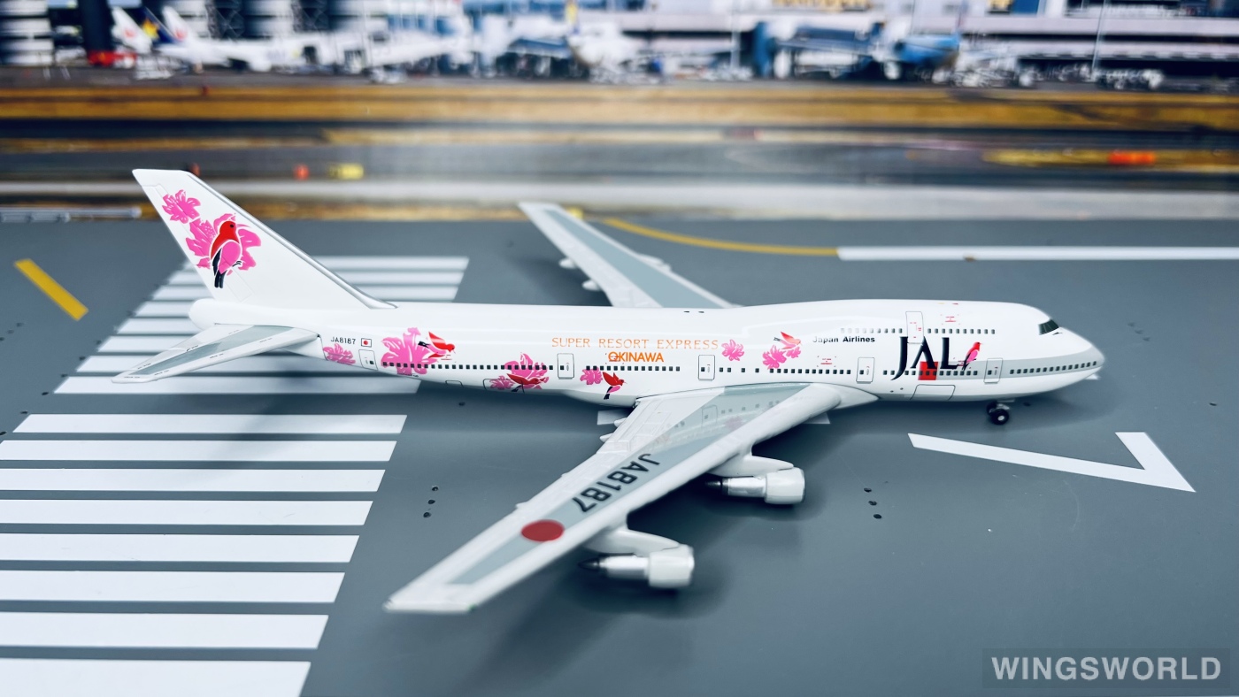 Geminijets 1:400 GJJAL008 Japan Airlines 日本航空 Boeing 747-300 JA8187