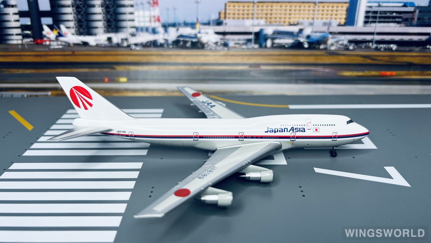 Dragon Models 1:400 56032 Japan Asia Airways 日本亚细亚航空 Boeing 747-300 JA8189