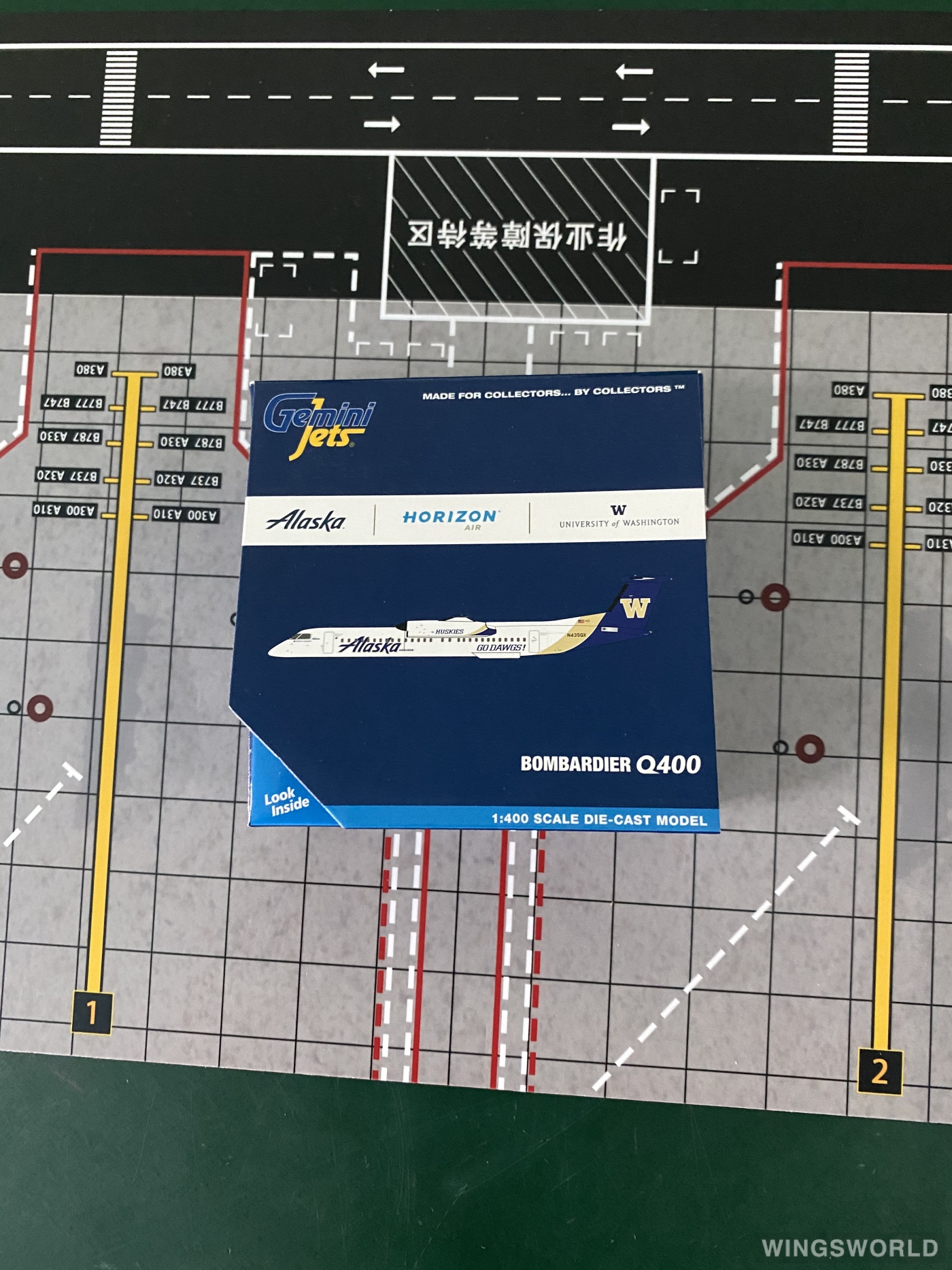 Geminijets 1:400 GJASA2027 Alaska Airlines 阿拉斯加航空 Bombardier Dash 8-400 N435QX