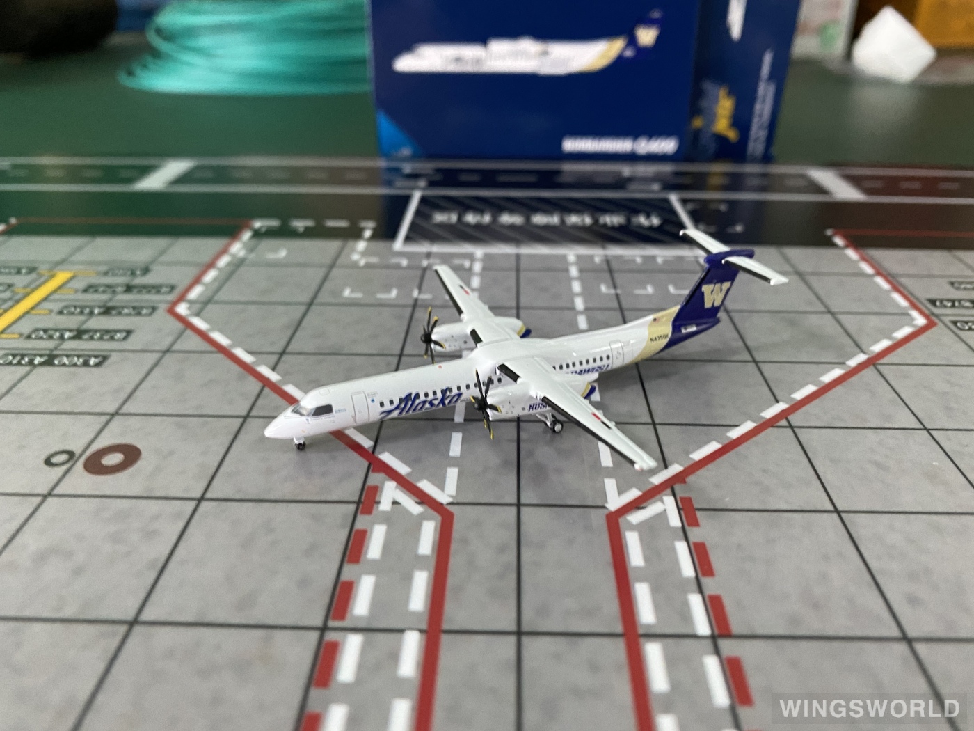 Geminijets 1:400 GJASA2027 Alaska Airlines 阿拉斯加航空 Bombardier Dash 8-400 N435QX
