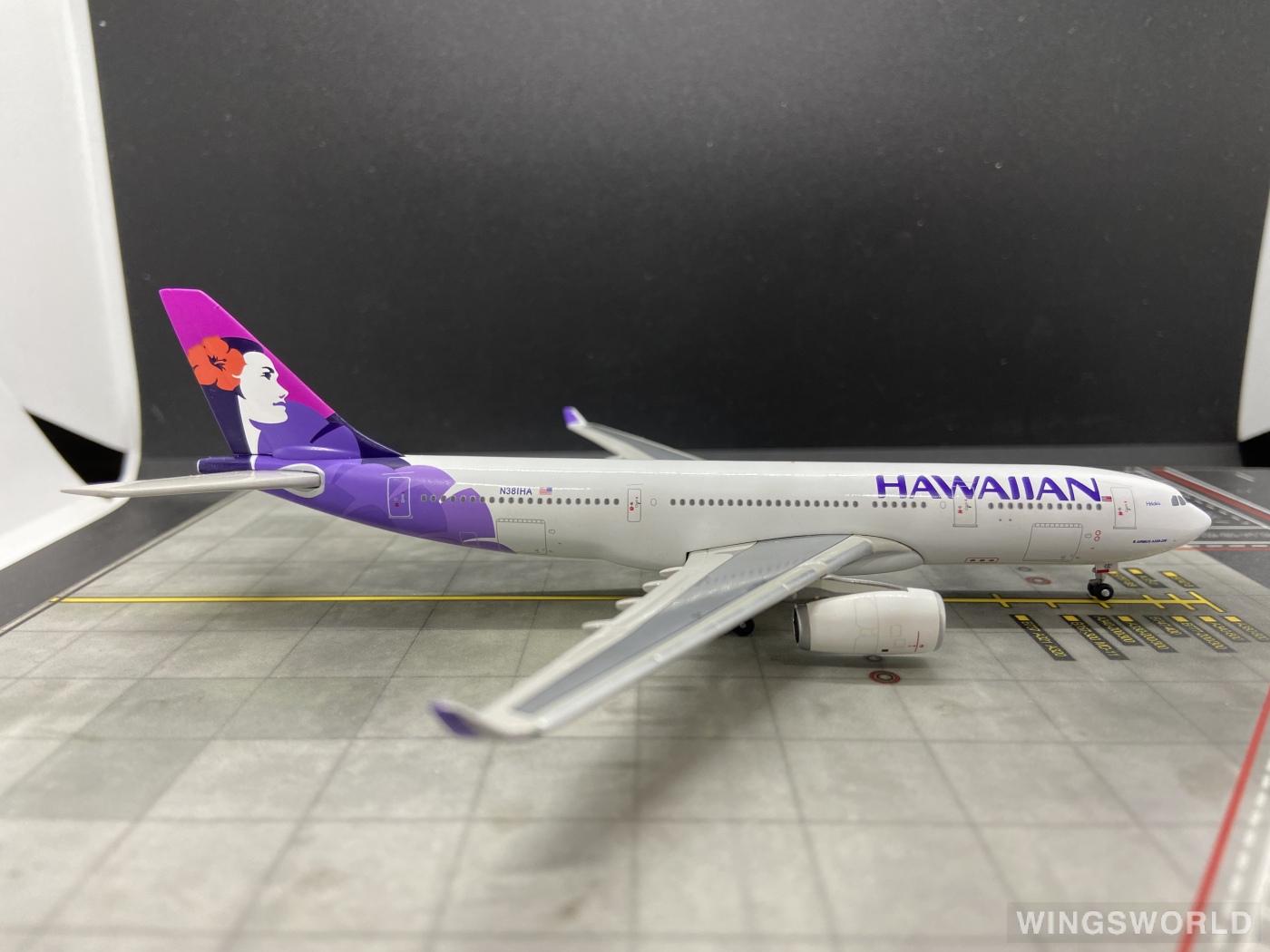 Geminijets 1:400 GJHAL1028 Hawaiian Airlines 夏威夷航空 Airbus A330-200 N381HA