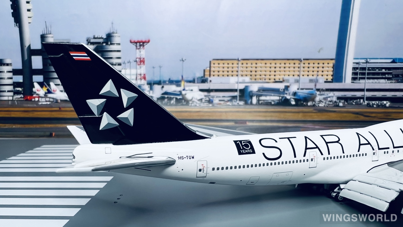 JC Wings 1:400 XX4898A Thai Airways 泰国国际航空 Boeing 747-400 HS-TGW