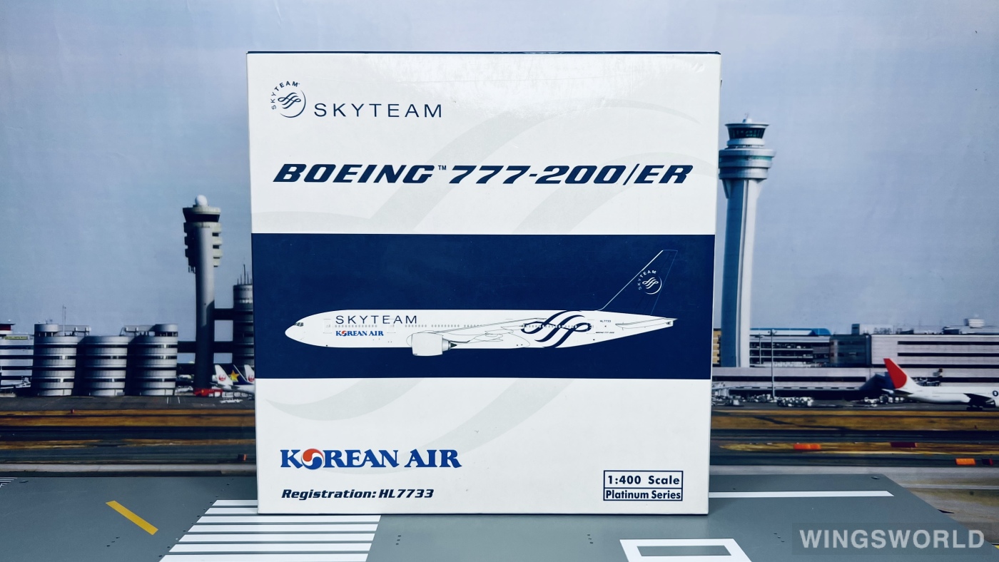 Phoenix 1:400 PH10364 Korean Air 大韩航空 Boeing 777-200 HL7733