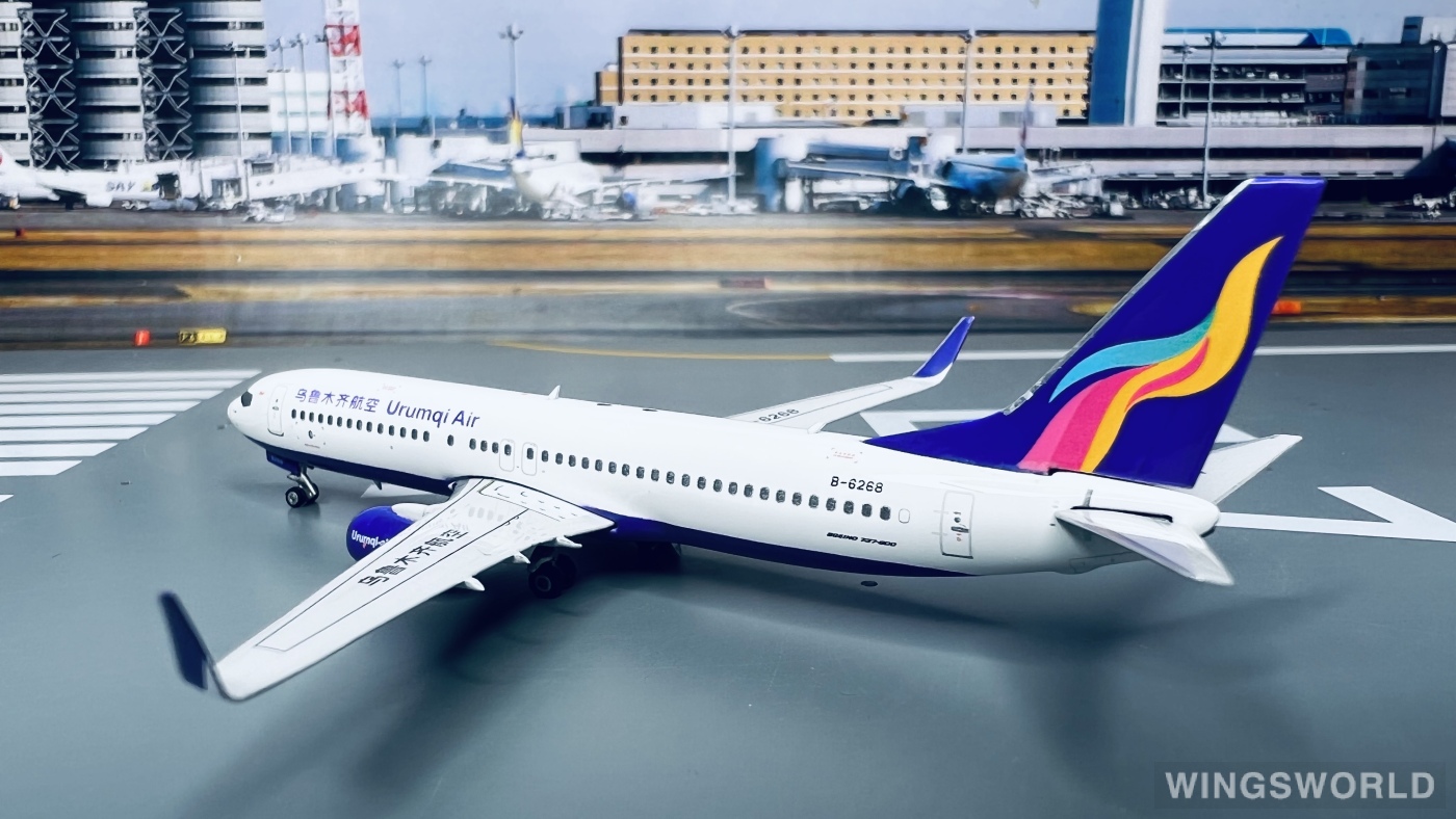 Phoenix 1:400 PH11369 Urumqi Air 乌鲁木齐航空 Boeing 737-800 B-6268
