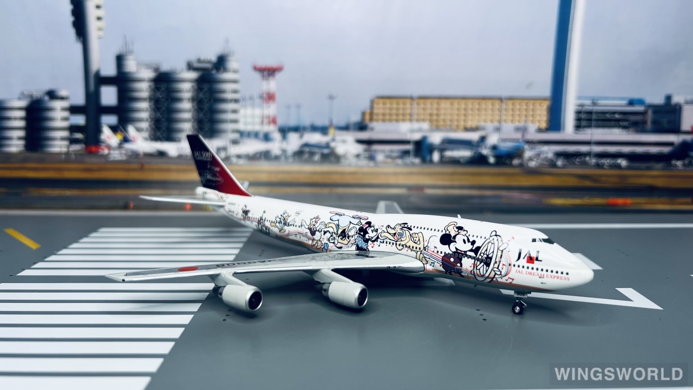 Phoenix 1:400 PH04024 Japan Airlines 日本航空 Boeing 747-400 JA8908