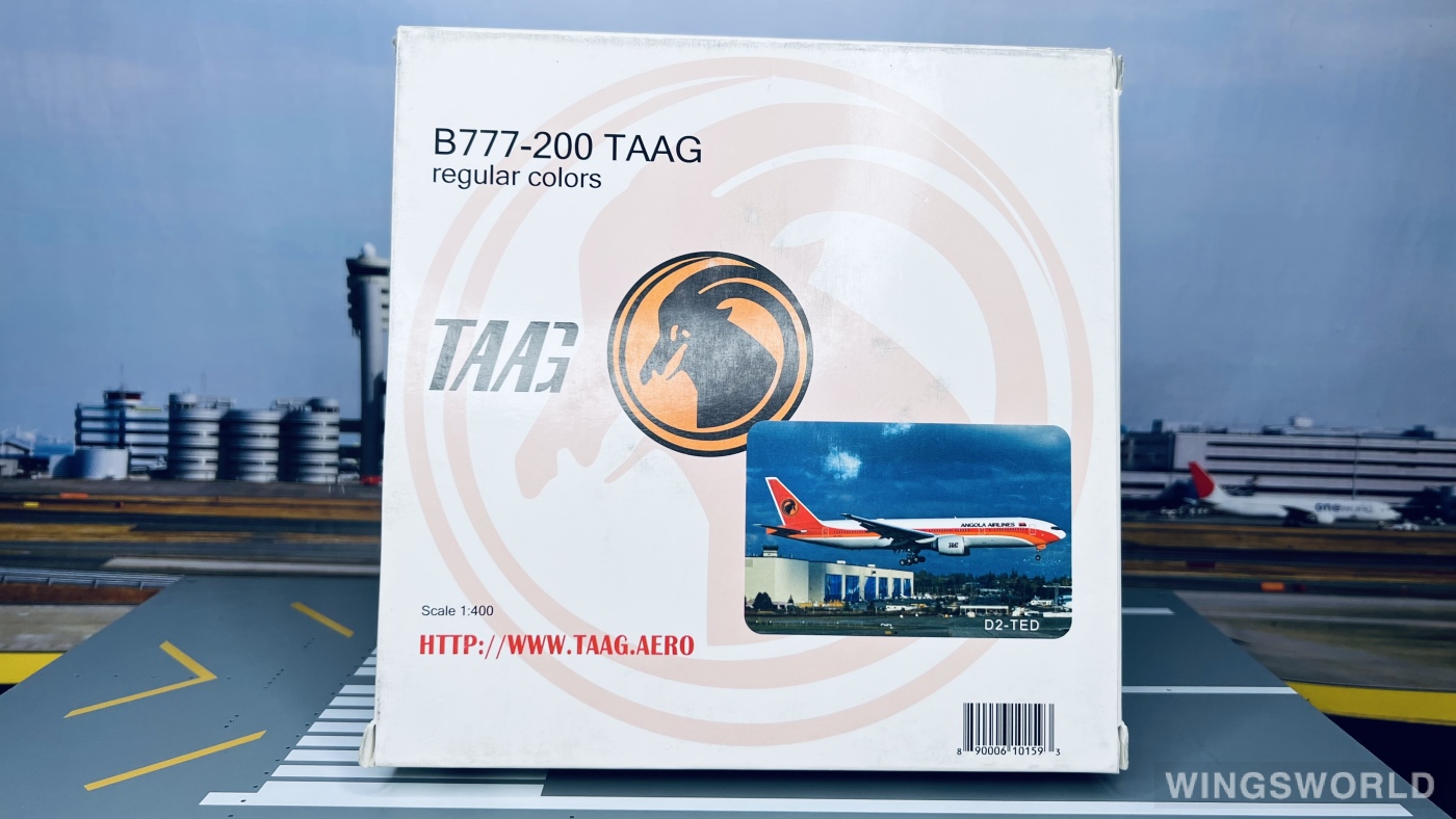 Phoenix 1:400 PH10159 TAAG Angola Airlines 安哥拉航空 Boeing 777-200 D2-TED
