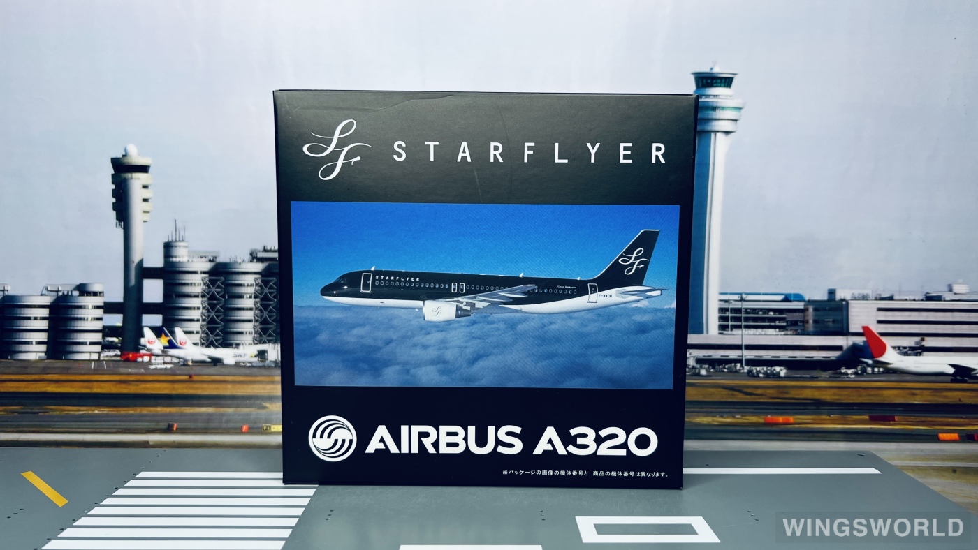Geminijets 1:400 GJSFJ4002 StarFlyer 星悦航空 Airbus A320 JA09MC