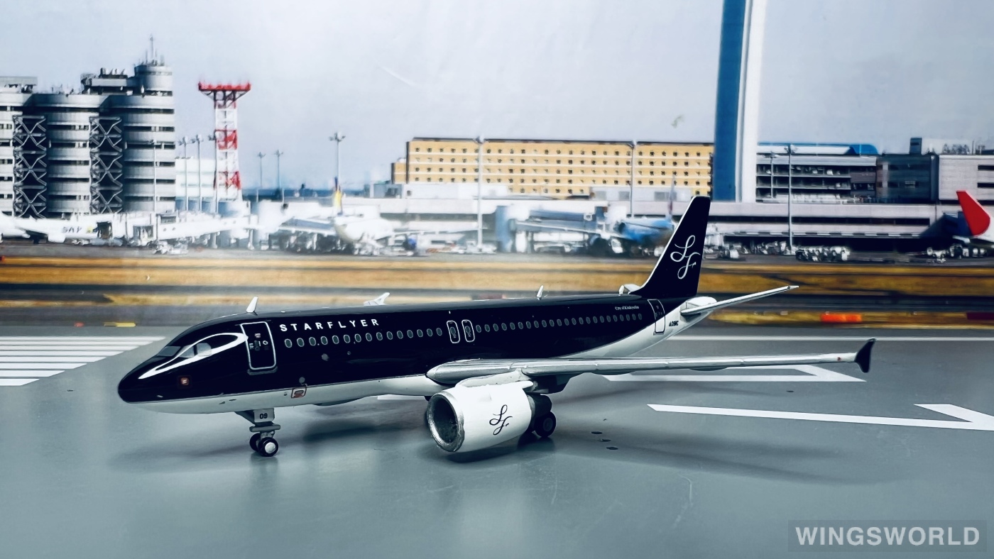 Geminijets 1:400 GJSFJ4002 StarFlyer 星悦航空 Airbus A320 JA09MC