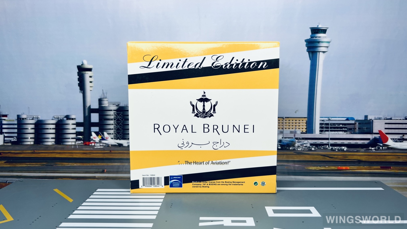 Phoenix 1:400 PH10844 Royal Brunei 文莱皇家航空 Boeing 787-8 V8-DLA