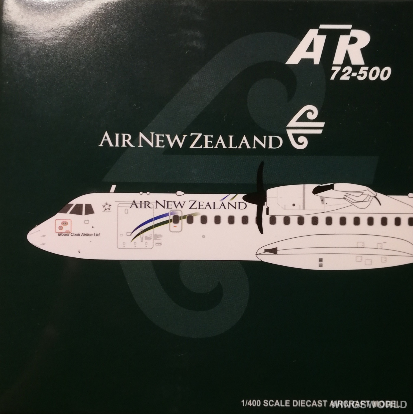 JC Wings 1:400 XX4967 Air New Zealand 新西兰航空 ATR 72 ZK-MCY