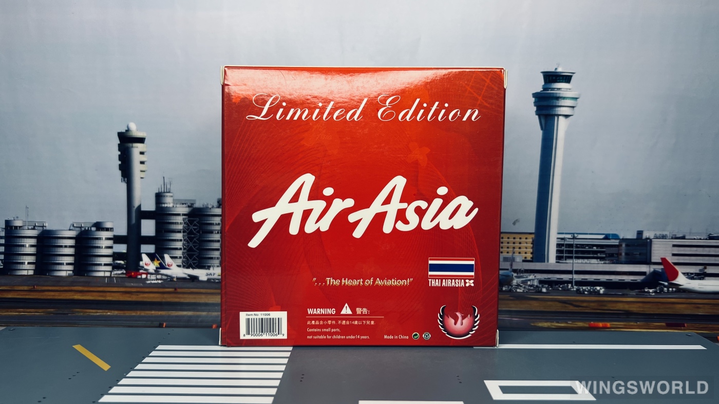 Phoenix 1:400 PH11006 AirAsia 亚洲航空 Airbus A330-300 HS-XTA