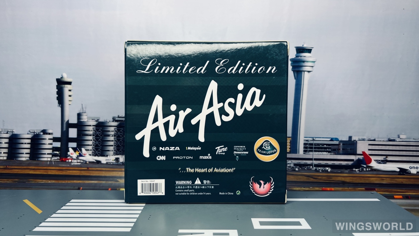 Phoenix 1:400 PH10547 AirAsia 亚洲航空 Airbus A320 9M-AFY