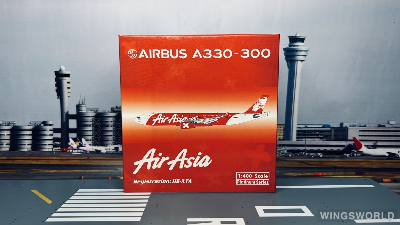 Phoenix 1:400 PH11006 AirAsia 亚洲航空 Airbus A330-300 HS-XTA