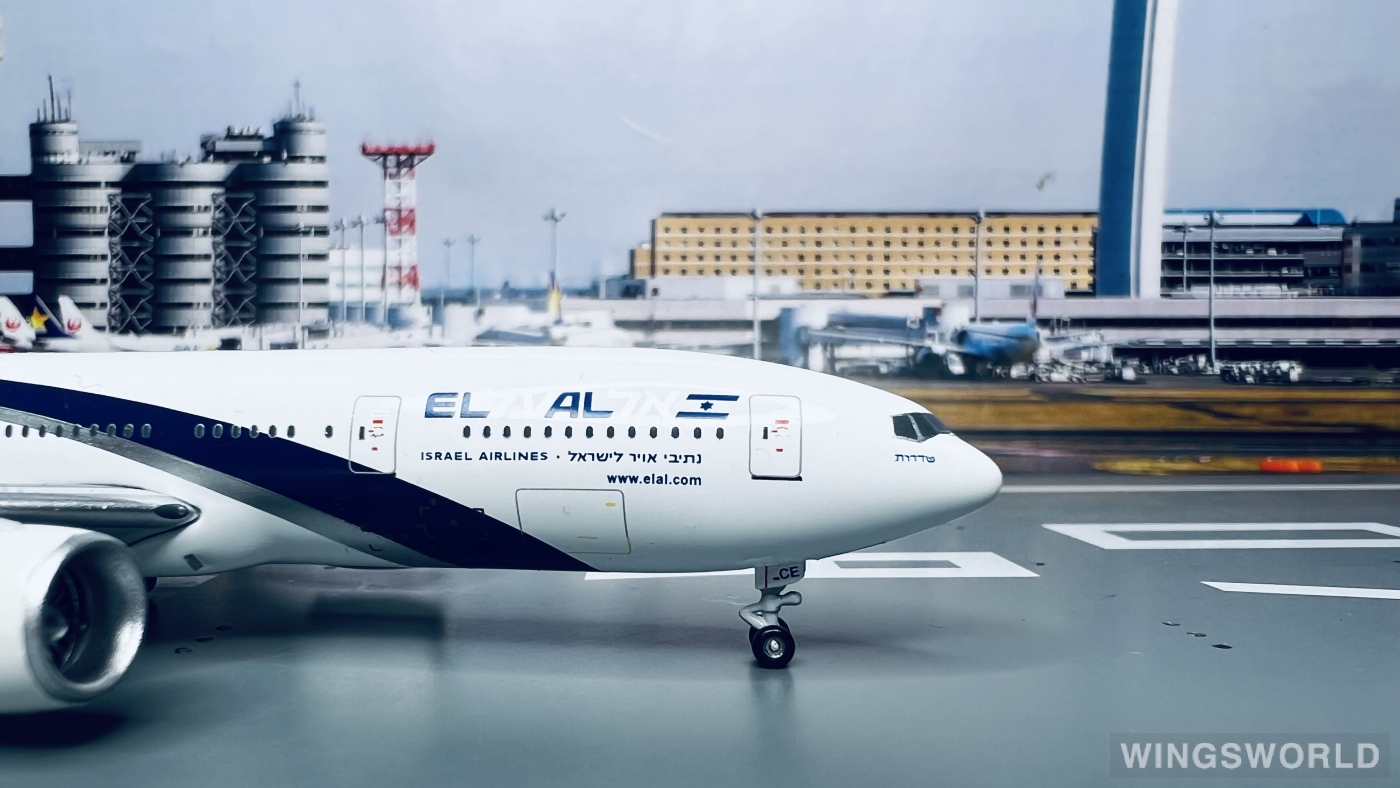 Witty 1:400 WT4772005 El Al 以色列航空 Boeing 777-200 4X-ECE