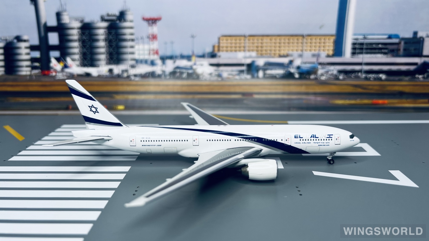 Witty 1:400 WT4772005 El Al 以色列航空 Boeing 777-200 4X-ECE