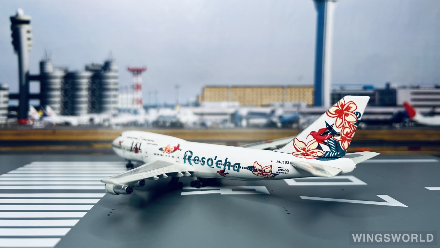 BlueAngle 1:400 Boeing 747-300 Japan Airlines 日本航空BAJA8183 