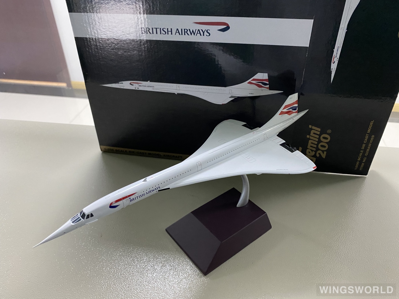 Geminijets 1:200 G2BAW1069 British Airways 英国航空 Concorde G-BOAA