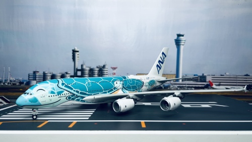 ANA 全日空 Airbus A380-800 JA382A 绿海龟 EW2388006 JC Wings 1:200