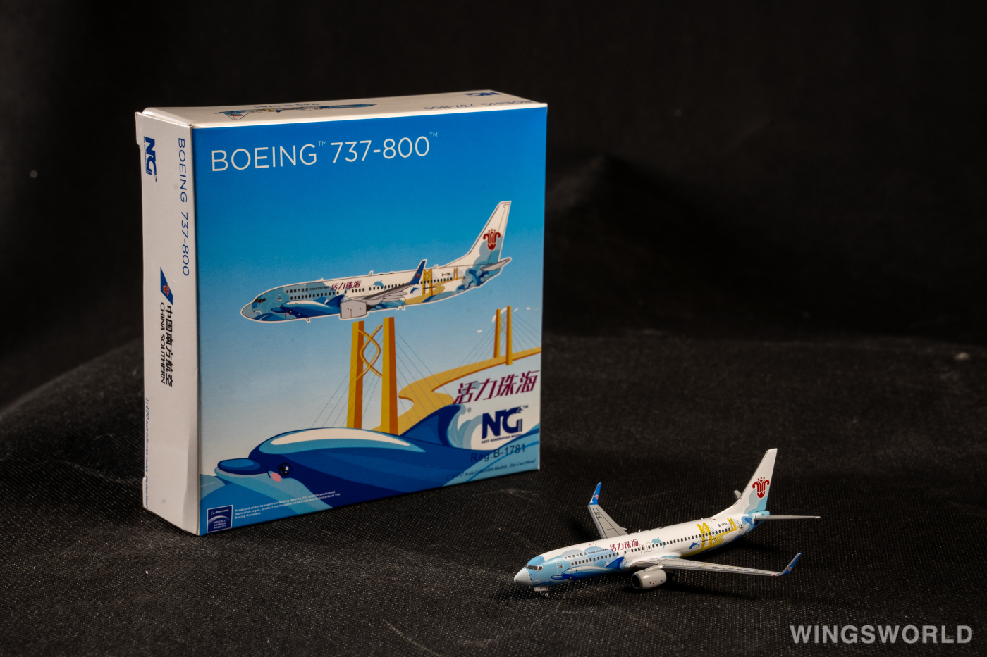 NGmodels 1:400 NG58119 China Southern 中国南方航空 Boeing 737-800 B-1781