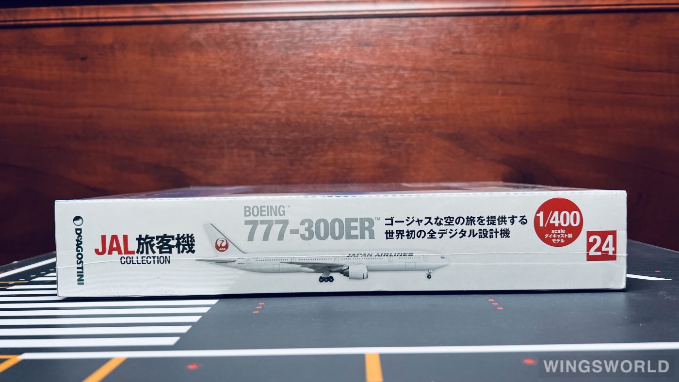 DeAGOSTINI 1:400 24 Japan Airlines 日本航空 Boeing 777-300ER JA738J