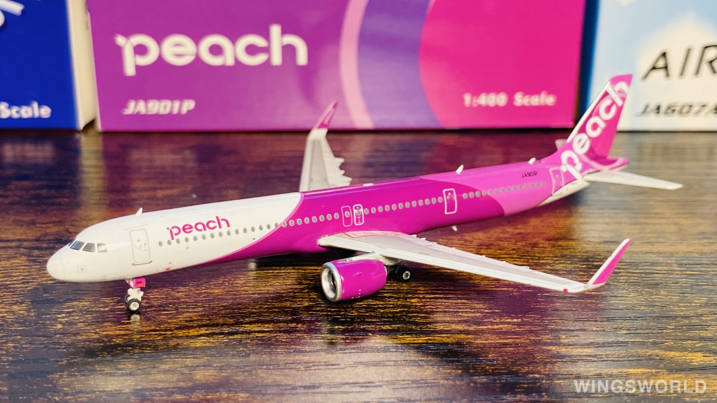 Phoenix 1:400 PH04431 Peach Aviation 乐桃航空 Airbus A321neo JA901P