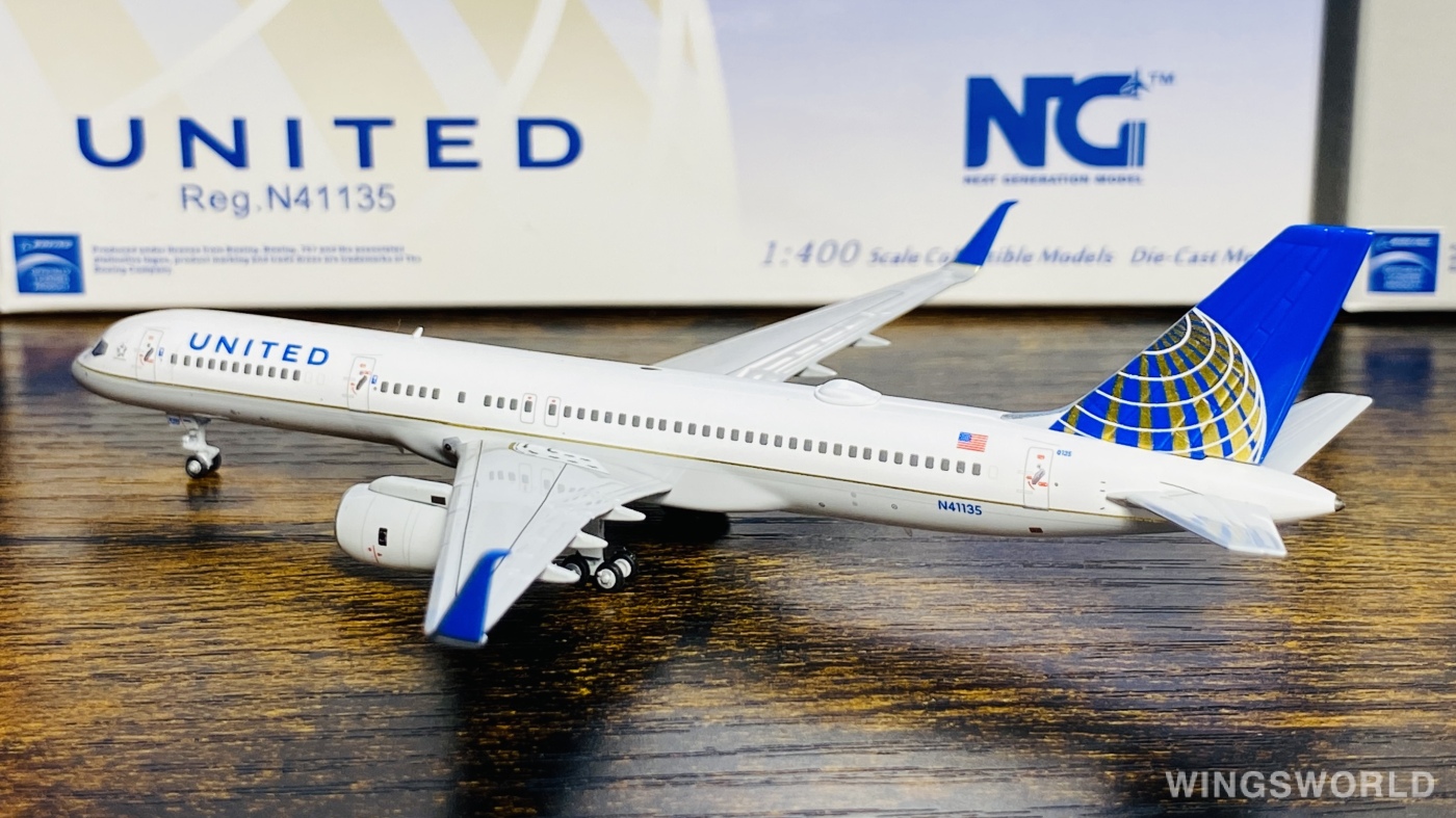 NGmodels 1:400 NG53179 United Airlines 美国联合航空 Boeing 757-200 N41135