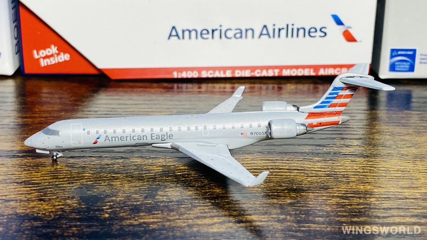 Geminijets 1:400 GJAAL2033 American Airlines 美国航空 Bombardier CRJ700 N706SK