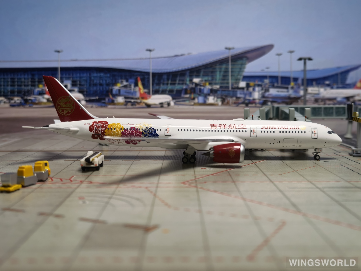 NGmodels 1:400 NG55007 Juneyao Airlines 吉祥航空 Boeing 787-9 B-1115