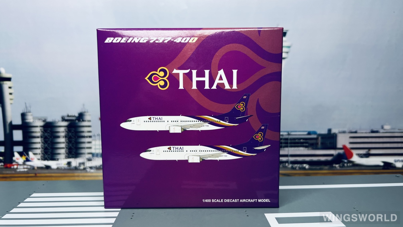 JC Wings 1:400 XX4989 Thai Airways 泰国国际航空 Boeing 737-400 HS-TDG