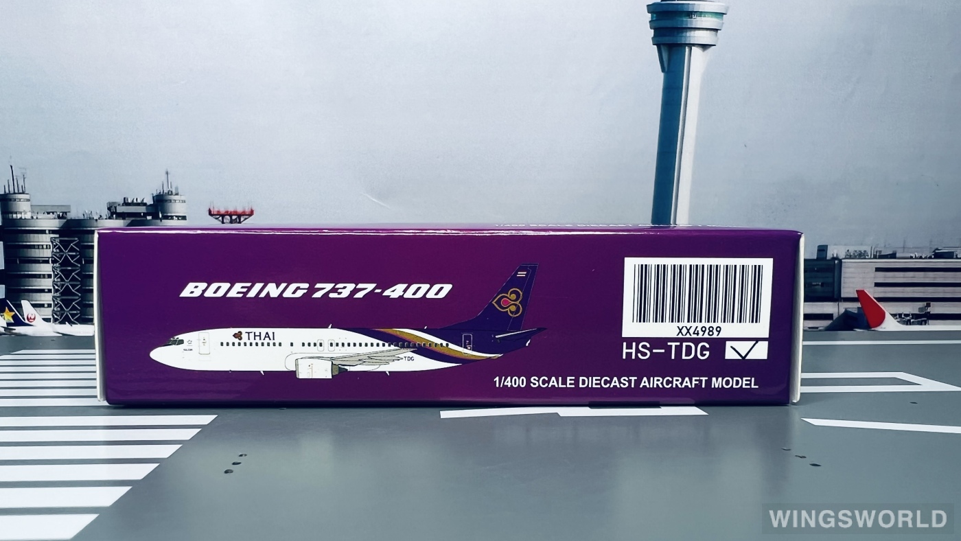 JC Wings 1:400 XX4989 Thai Airways 泰国国际航空 Boeing 737-400 HS-TDG