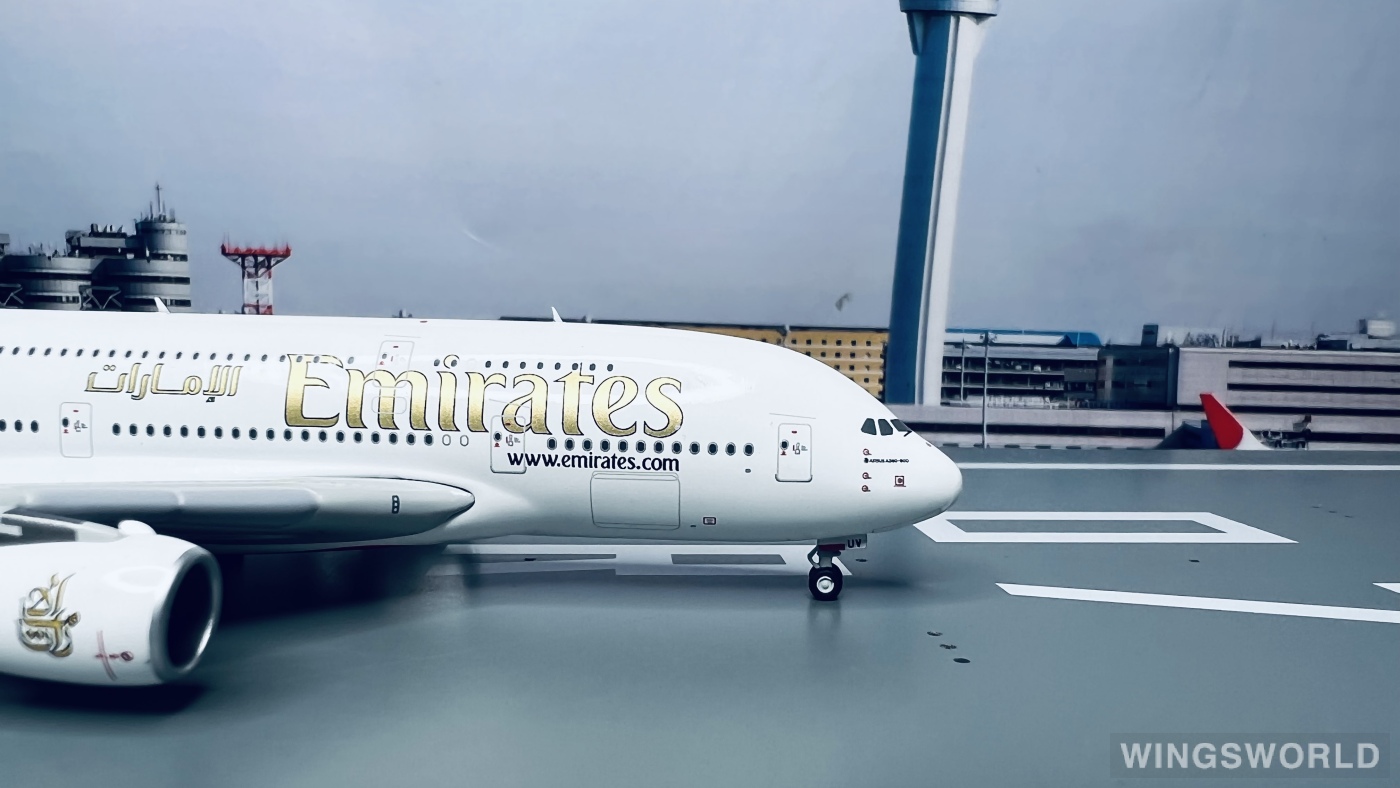 Geminijets 1:400 GJUAE2054 Emirates 阿联酋航空 Airbus A380-800 A6-EUV