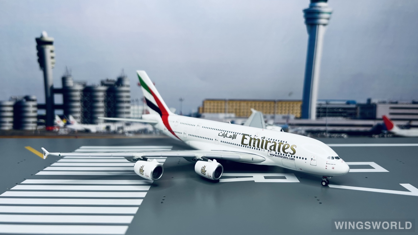 Geminijets 1:400 GJUAE2054 Emirates 阿联酋航空 Airbus A380-800 A6-EUV